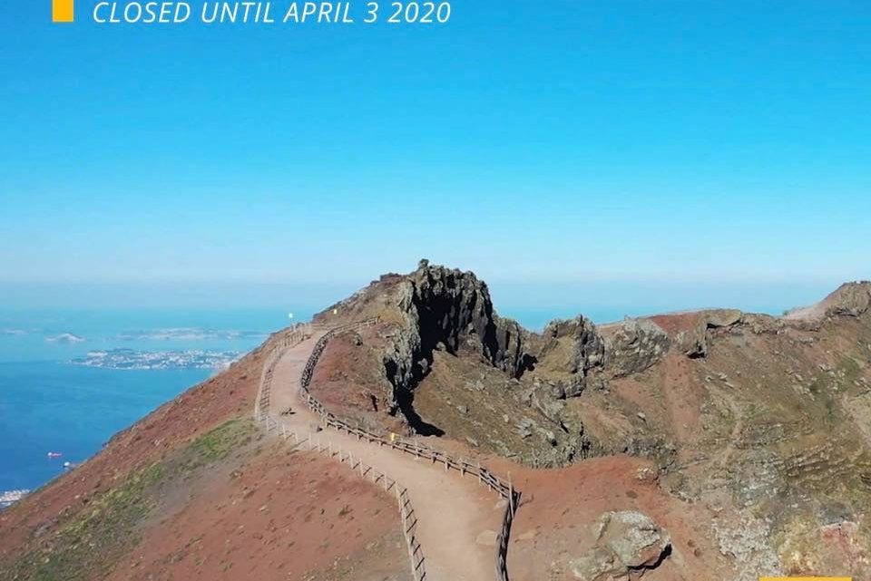 Cratere del Vesuvio – Sospeso il servizio per le visite guidate fino al 3 aprile
