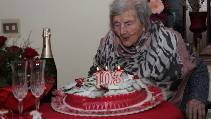 Nonna Silvia, la cittadina più longeva di San Potito Sannitico compie 103 anni