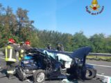 Un morto e tre feriti in un incidente stradale sull’A1 a Valmontone