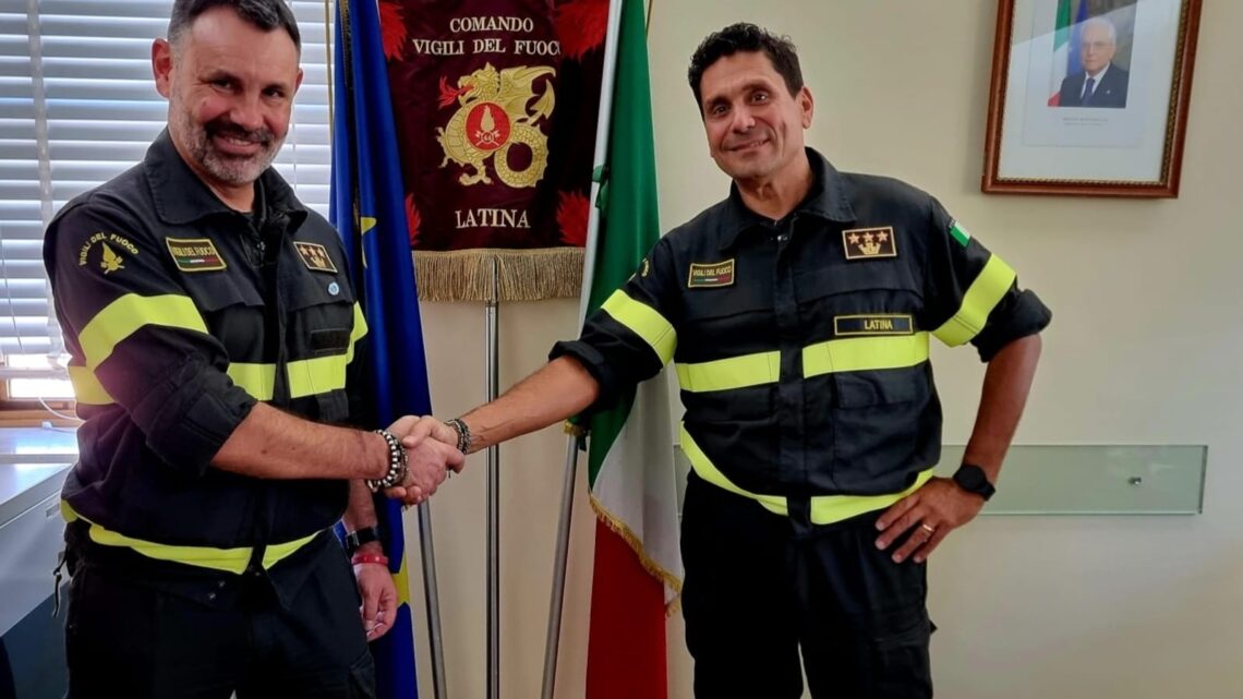 Nuovo comandante dei vigili del fuoco a Latina, è il cassinate Piergiacomo Cancelliere