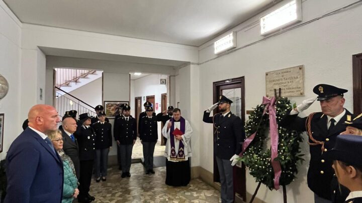 Commemorato al commissariato Appio a Roma il il Maresciallo Taverna, assassinato da un commando delle Brigate Rosse nel 1979