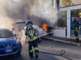 Camper in fiamme a Latina, danneggiata anche due auto